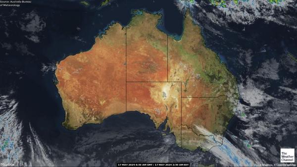 Аустралија Временска прогноза, карта 