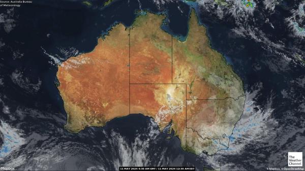 Australija Vremenska prognoza, Satelitska karta vremena 