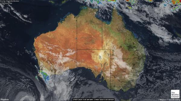 Austraalia Ilm pilv kaart 