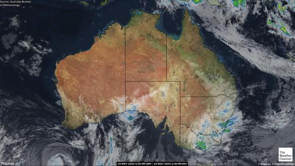 Αυστραλία Καιρός σύννεφο χάρτη 