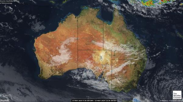 Australia Peta Cuaca Awan 