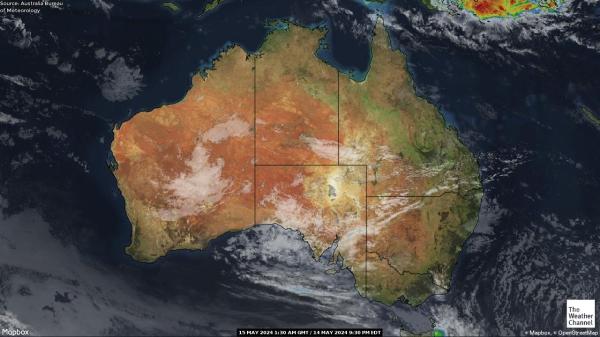 Australie Météo nuage carte 