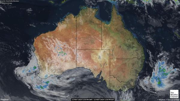 Australie Météo nuage carte 