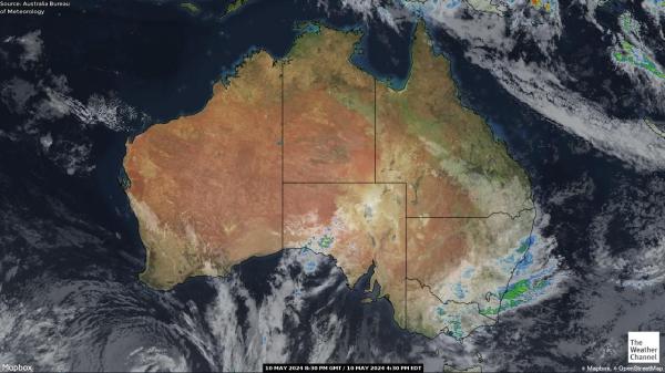 澳大利亚 天气云图 