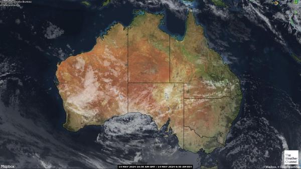 Австралія Погода хмарної карти 