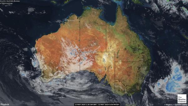澳大利亞 天氣雲圖 
