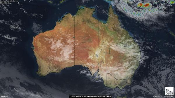 Australien Wetter Wolke Karte 