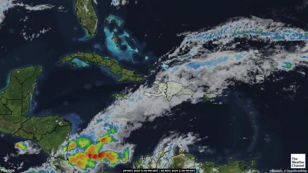 Bahamas Meteo nuvola mappa 