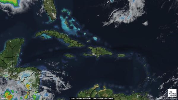 Bahamas Hartă starea vremii nor 