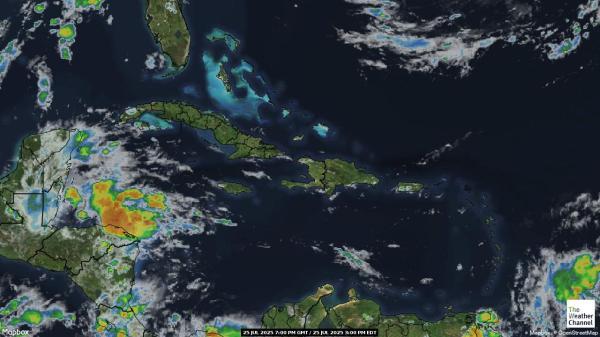Bahama Peta Cuaca Awan 