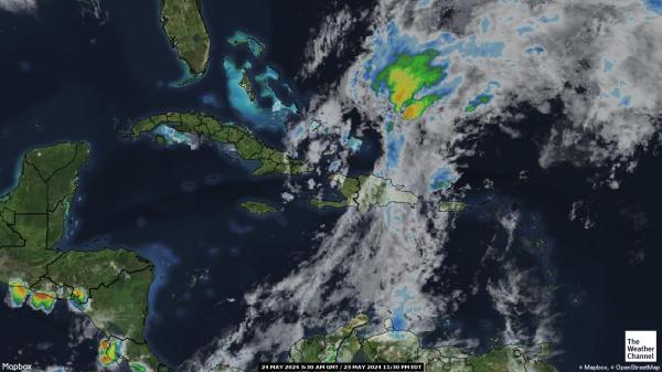 Bahama-szigetek Időjárás felhő térkép 