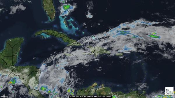 Μπαχάμες Καιρός σύννεφο χάρτη 