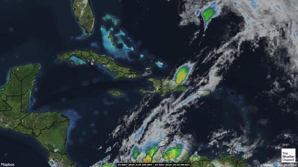 Bahamas Mapa del tiempo pronóstico nube 