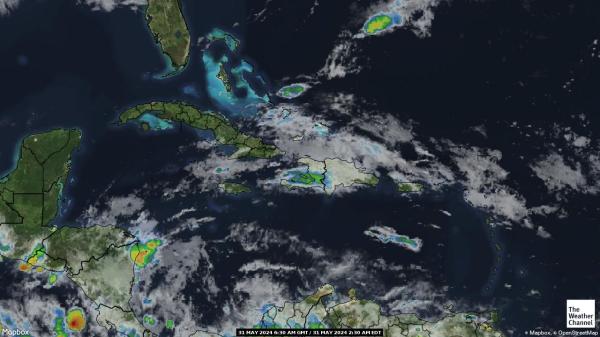 Багамские о-ва Погода облако карту 