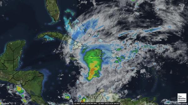 Bahamas Previsão do tempo nuvem mapa 