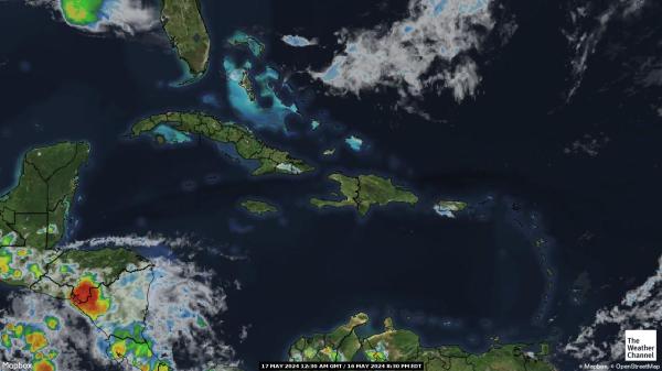 Bahamas Väder moln karta 
