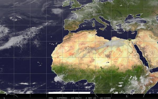 Bahrain Időjárás felhő térkép 