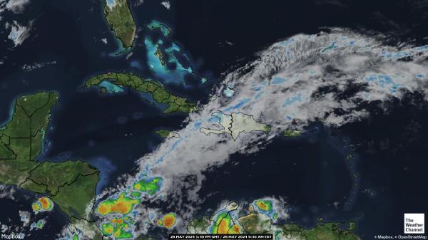 Barbados Hartă starea vremii nor 