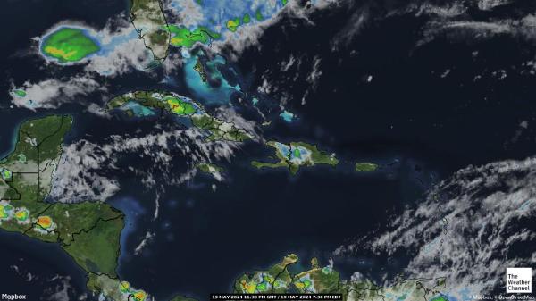 Барбадос времето облачна карта 