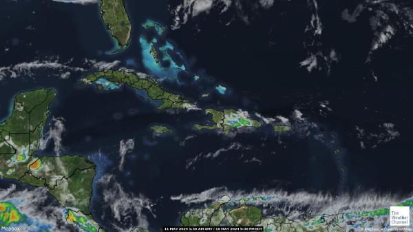 Barbados Weather Cloud Map 