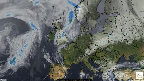 nước Bỉ Bản đồ thời tiết đám mây 