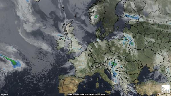 بلجيكا خريطة الطقس سحابة 