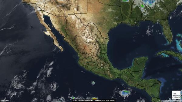 Belize Időjárás felhő térkép 
