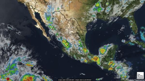 Belize Peta Cuaca Awan 
