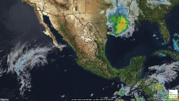 Belize Sää pilvi kartta 