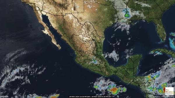 Belize Peta Cuaca awan 