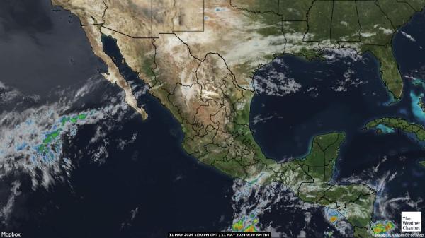 Belize Sää pilvi kartta 