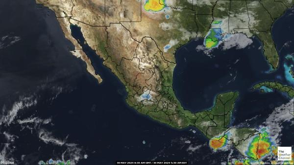 Belize Peta Cuaca awan 