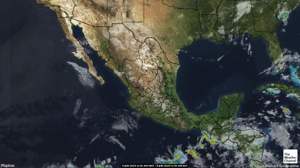 Belize Počasí mrak mapy 