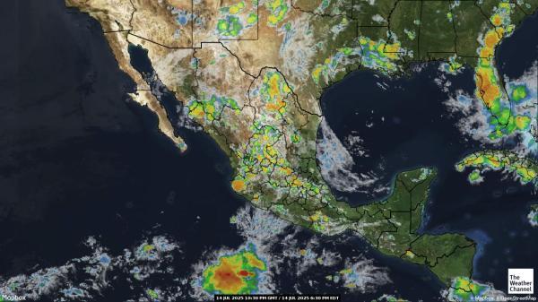 Belize Peta Cuaca Awan 