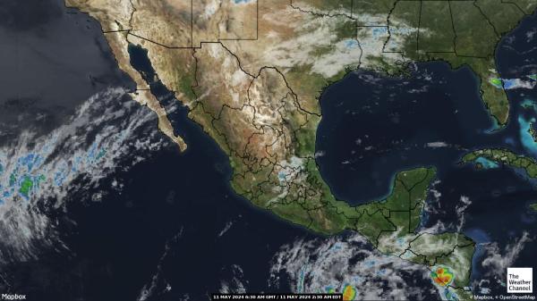 Belize Previsão do tempo nuvem mapa 