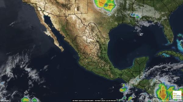 Belize Meteo nuvola mappa 