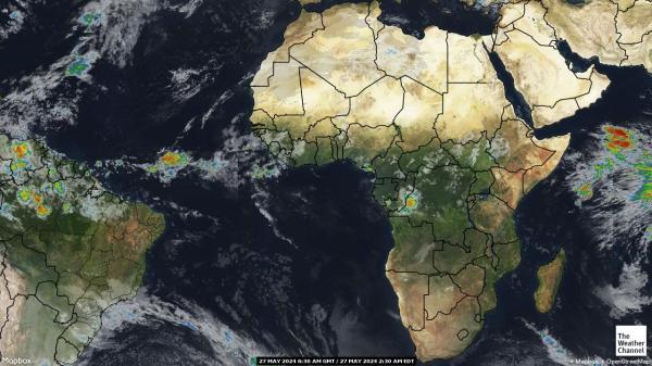 Benin Hava bulut haritası 