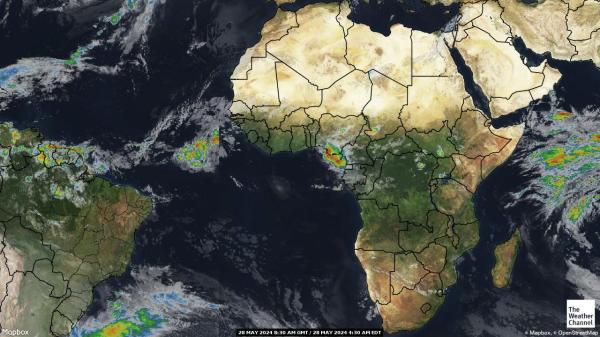 Benin Ilm pilv kaart 