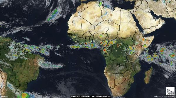 Benin Weather Cloud Map 
