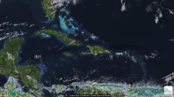 Bermudy Počasí mrak mapy 