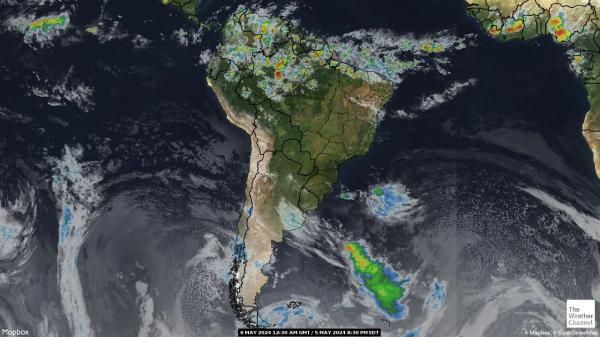 Bolivia Hartă starea vremii nor 