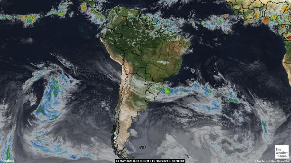 Болівія Погода хмарної карти 
