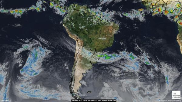 Bolivia Meteo nuvola mappa 