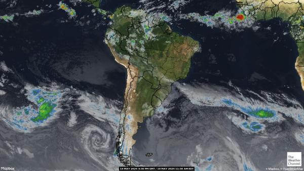 Bolivia Sää pilvi kartta 