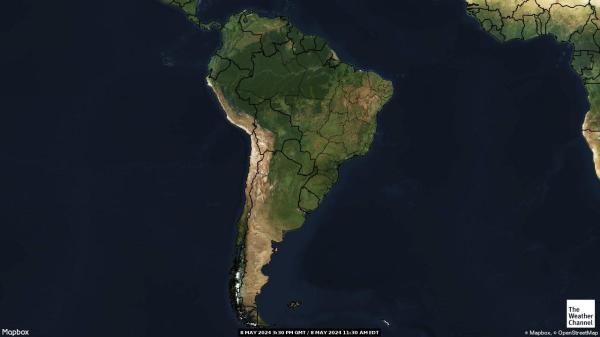 بوليفيا خريطة الطقس سحابة 