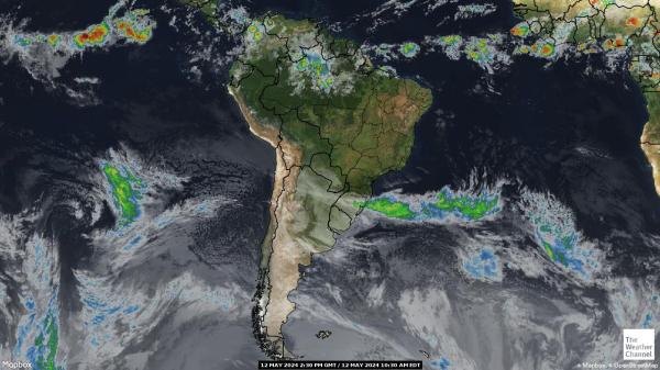 Bolivia Peta Cuaca awan 