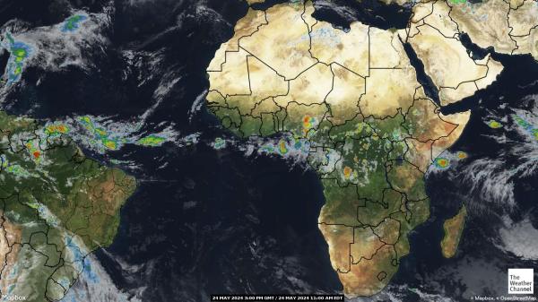 Botswana Meteo nuvola mappa 