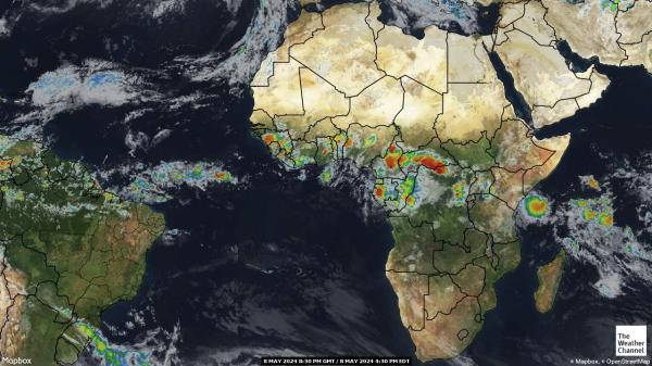 Botswana Weather Cloud Map 