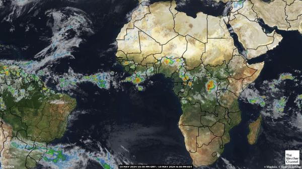 بوتسوانا خريطة الطقس سحابة 