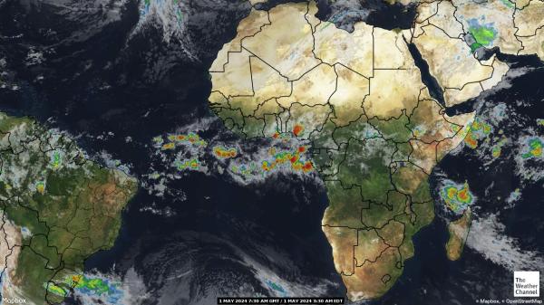 Ботсвана Погода облако карту 